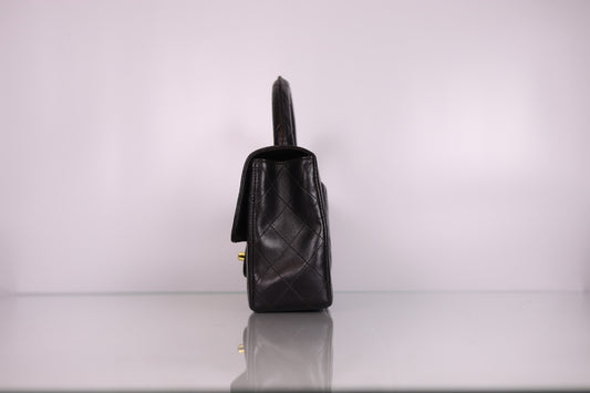 Vintage Chanel Quilted Lambskin Kelly Parent Top Handle Bag