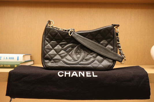 Chanel Timeless Quilted Caviar Leather Shoulder Bag
