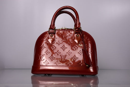 Louis Vuitton Alma BB Red Monogram Vernis