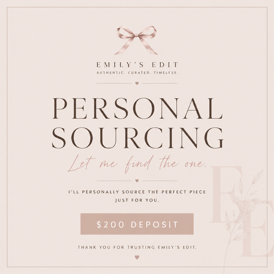 Personal Sourcing Deposit