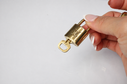 Louis Vuitton Padlock & Key Set