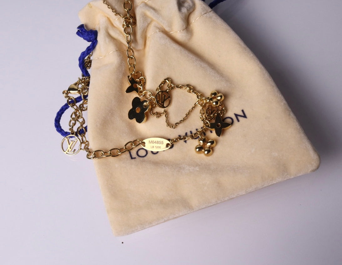 Louis Vuitton Gold Blooming Supple Necklace