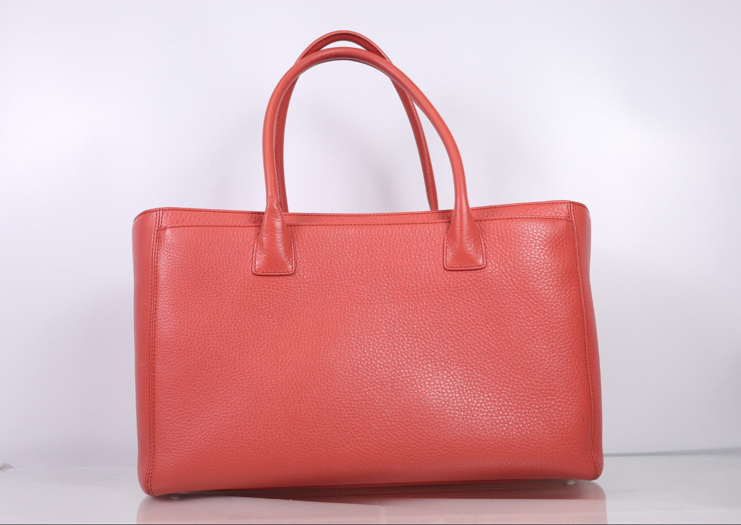 Chanel Cerf Executive Tote Coral