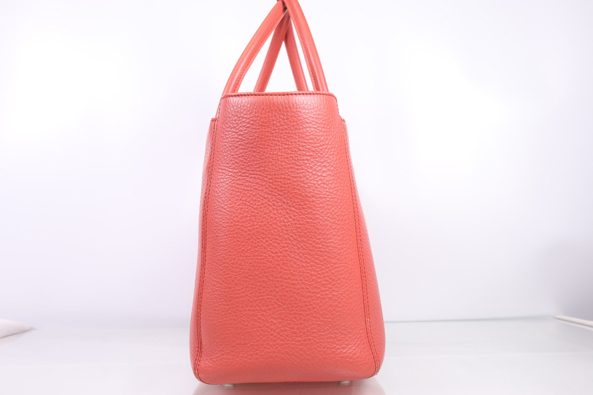 Chanel Cerf Executive Tote Coral
