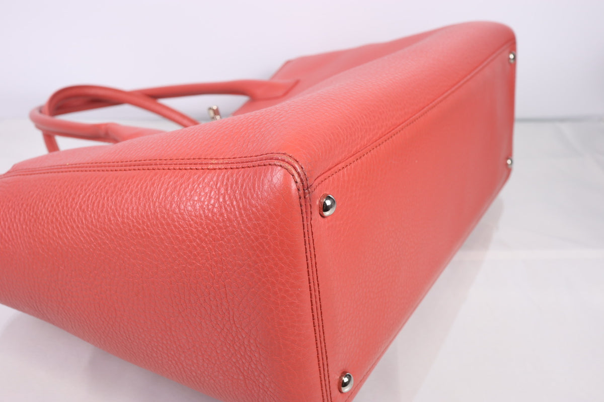 Chanel Cerf Executive Tote Coral