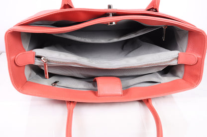 Chanel Cerf Executive Tote Coral