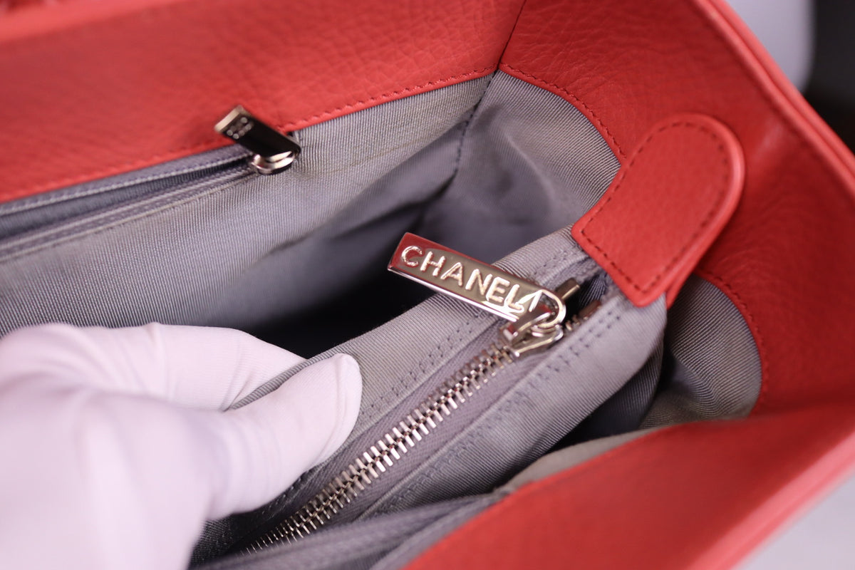 Chanel Cerf Executive Tote Coral