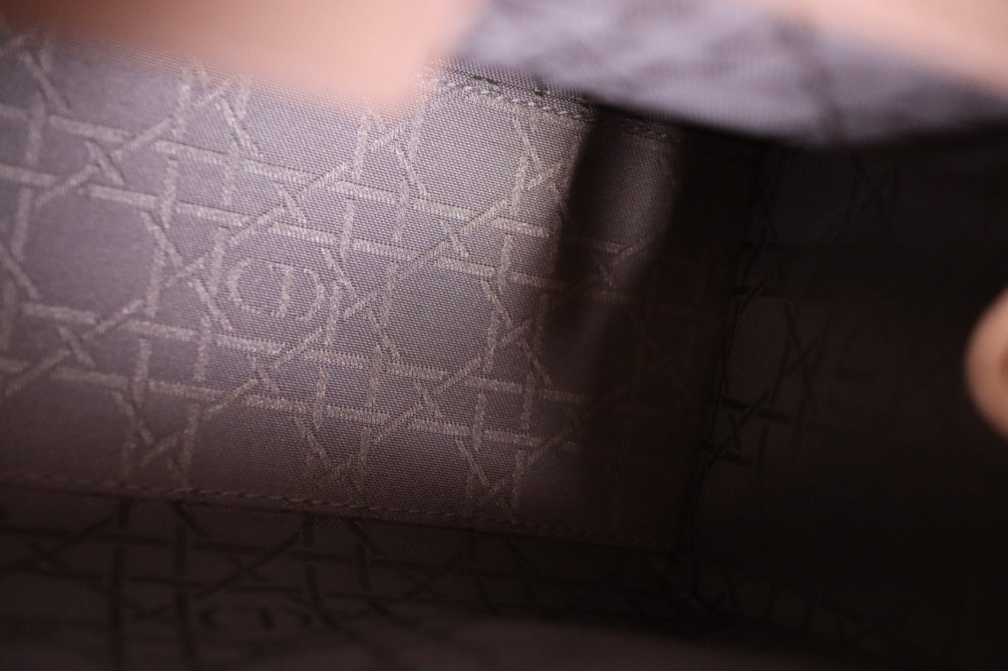 Christian Dior Lady Dior Medium Patent Cannage Rose Clair Bag