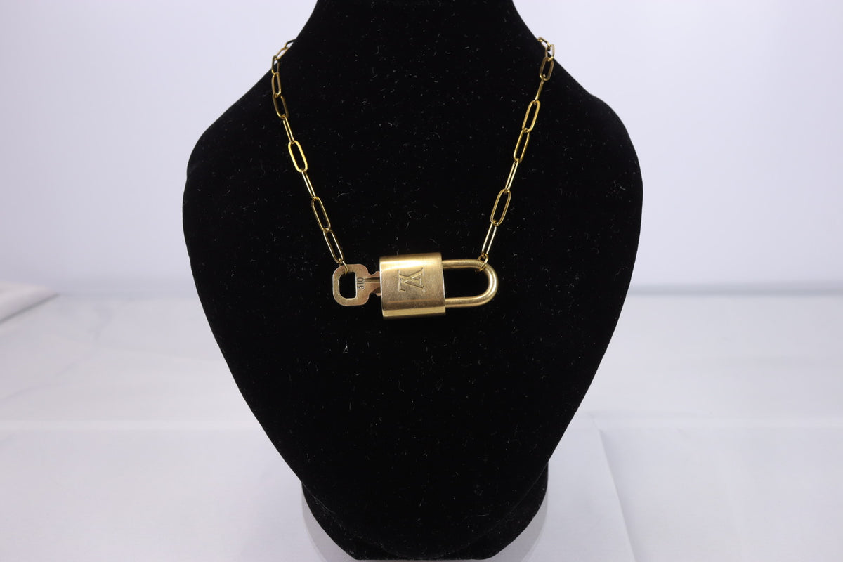 Louis Vuitton Lock & Key Paperclip Necklace | No. 310