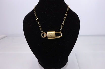Louis Vuitton Lock & Key Paperclip Necklace | No. 310