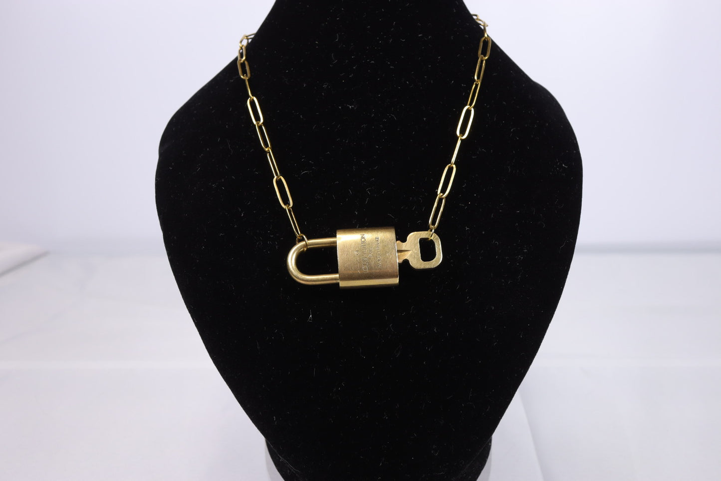 Louis Vuitton Lock & Key Paperclip Necklace | No. 310