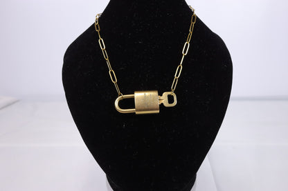 Louis Vuitton Lock & Key Paperclip Necklace | No. 310