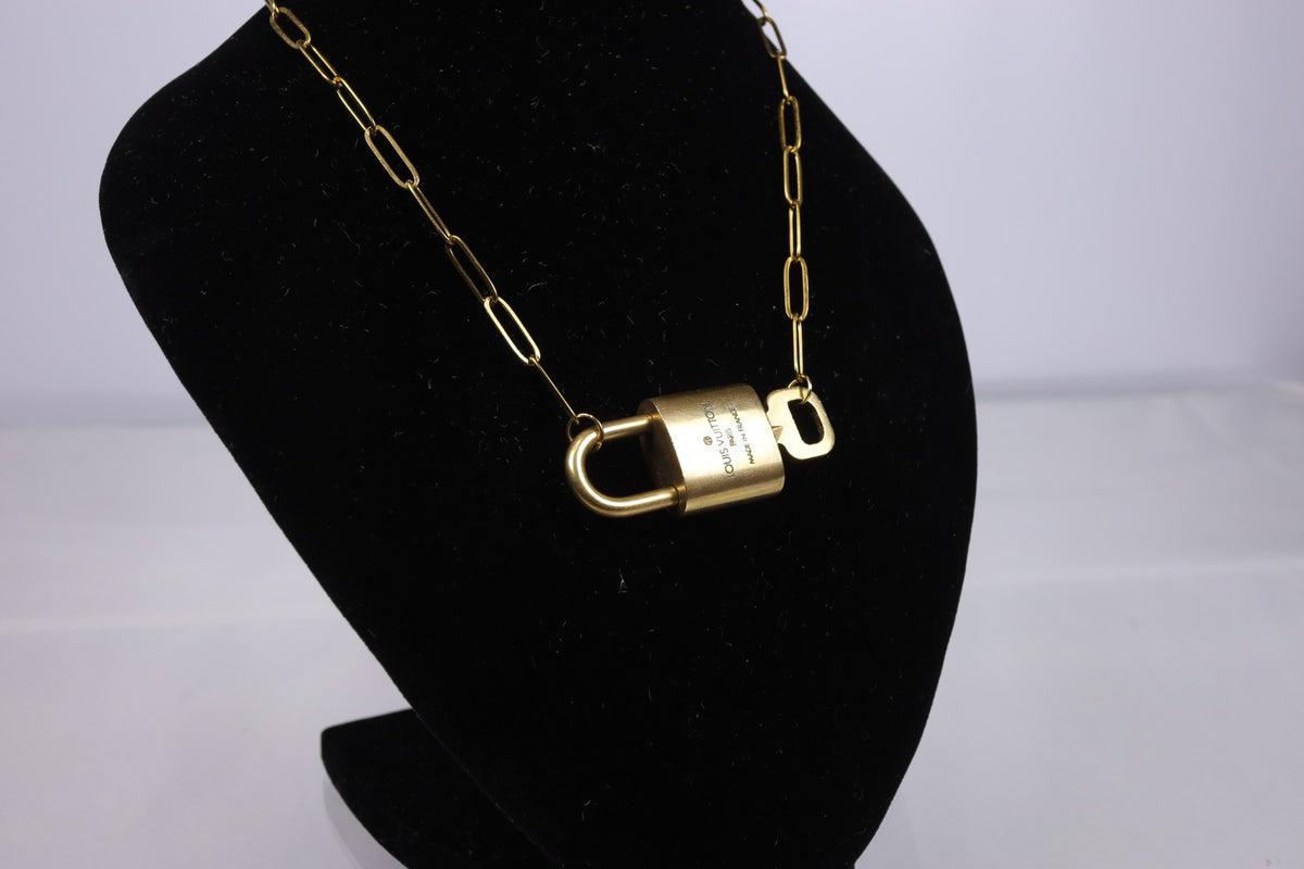 Louis Vuitton Lock & Key Paperclip Necklace | No. 310
