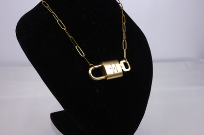 Louis Vuitton Lock & Key Paperclip Necklace | No. 310