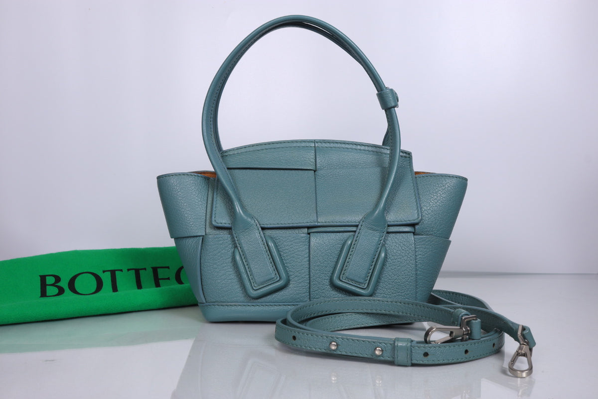 Bottega Veneta Blue Mini Arco Tote