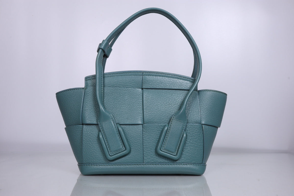 Bottega Veneta Blue Mini Arco Tote