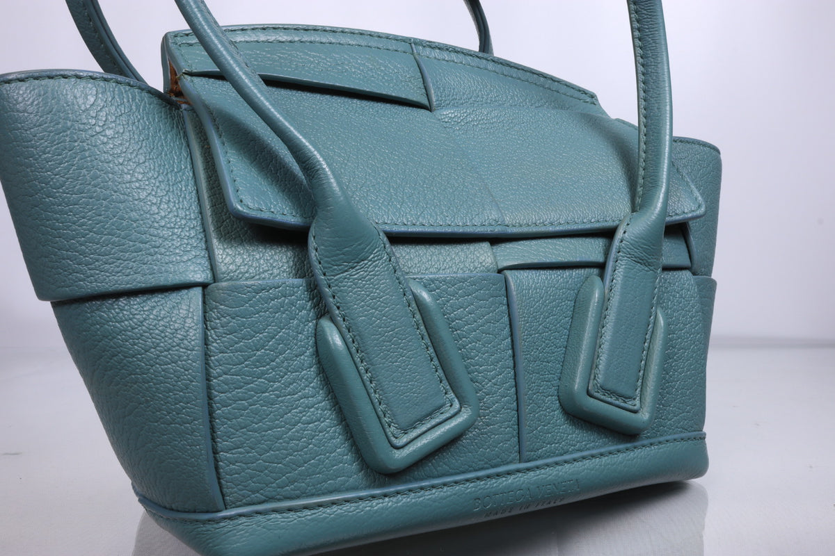 Bottega Veneta Blue Mini Arco Tote