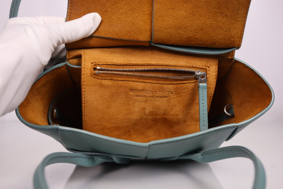 Bottega Veneta Blue Mini Arco Tote