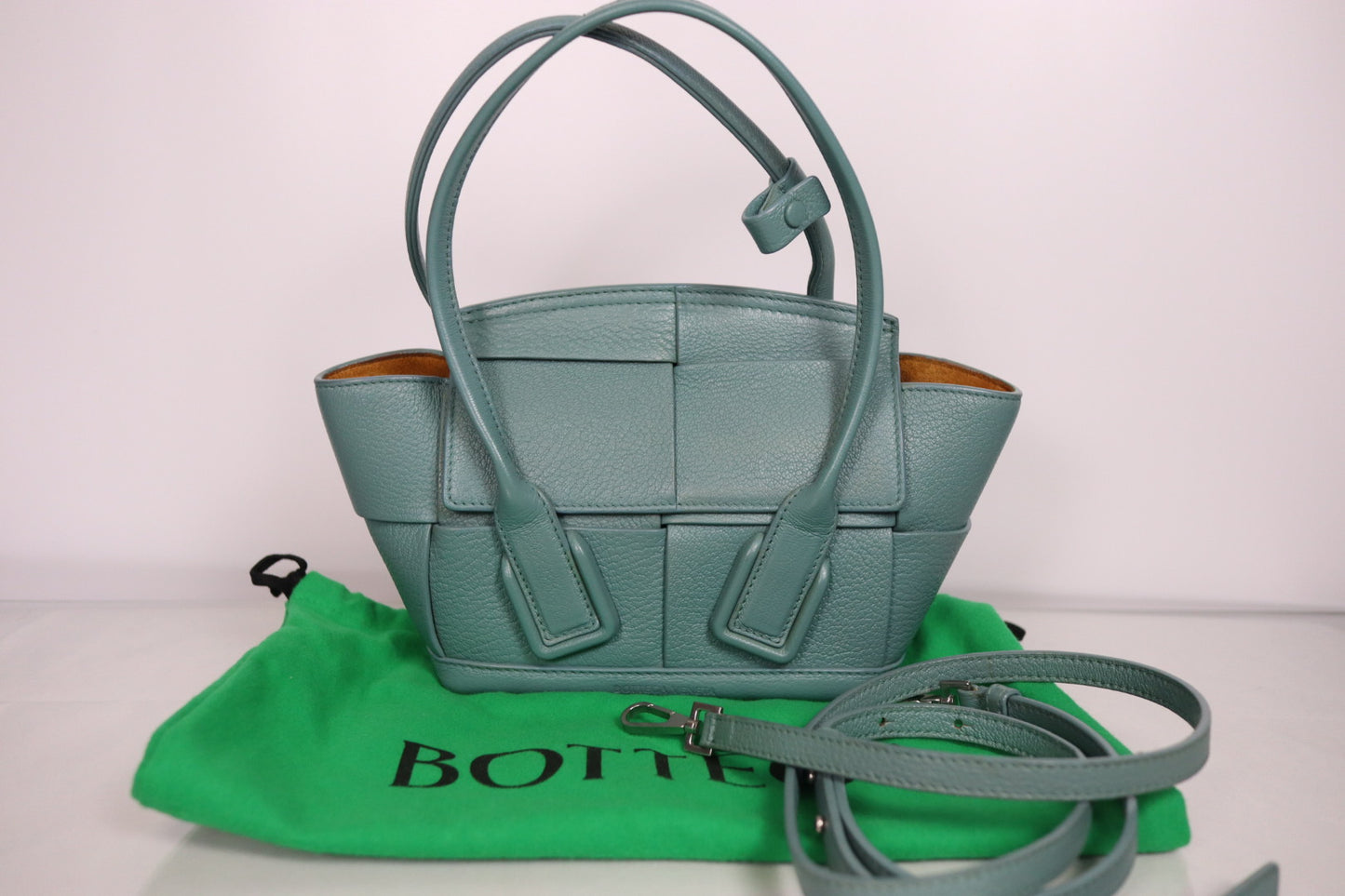Bottega Veneta Blue Mini Arco Tote