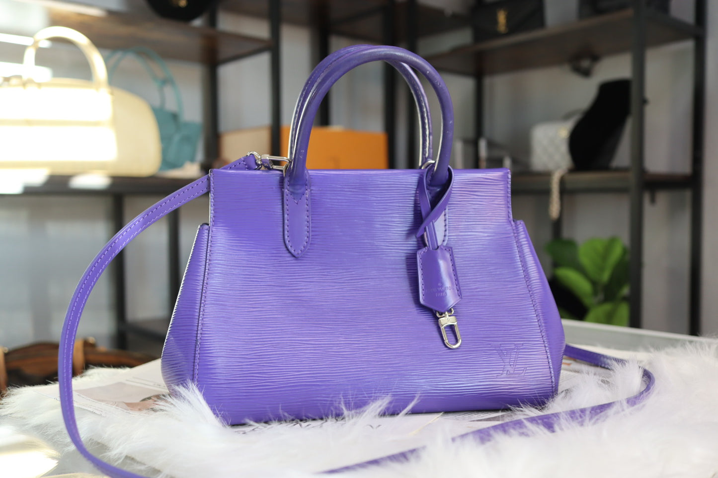 Louis Vuitton Epi Marly BB Figue Purple