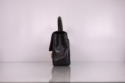 Vintage Chanel Quilted Lambskin Kelly Parent Top Handle Bag