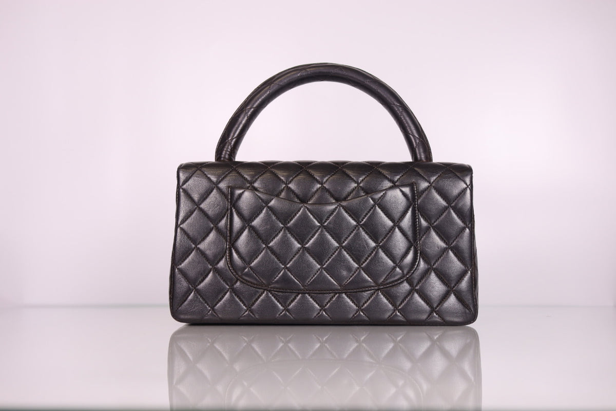 Vintage Chanel Quilted Lambskin Kelly Parent Top Handle Bag
