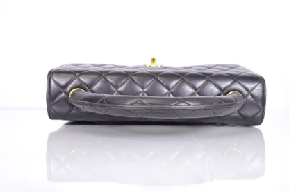 Vintage Chanel Quilted Lambskin Kelly Parent Top Handle Bag
