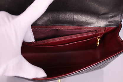 Vintage Chanel Quilted Lambskin Kelly Parent Top Handle Bag