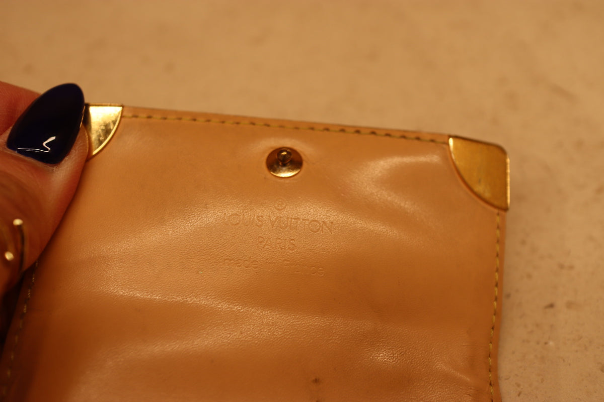 Louis Vuitton x Takashi Murakami Black Multicolor Porte Monnaie Plat Coin Purse