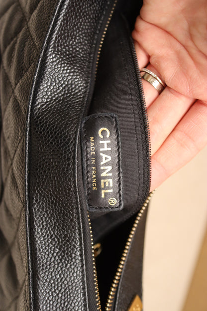 Chanel Timeless Quilted Caviar Leather Shoulder Bag