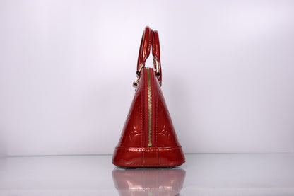 Louis Vuitton Alma BB Red Monogram Vernis