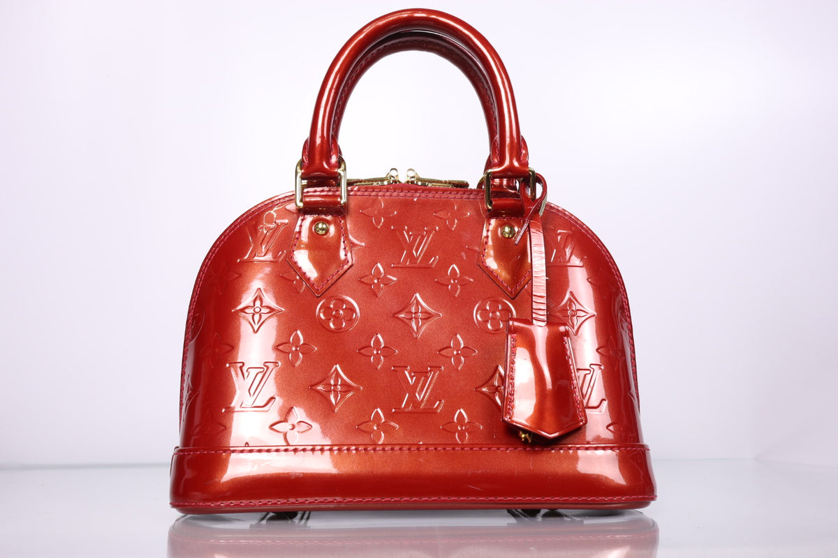 Louis Vuitton Alma BB Red Monogram Vernis