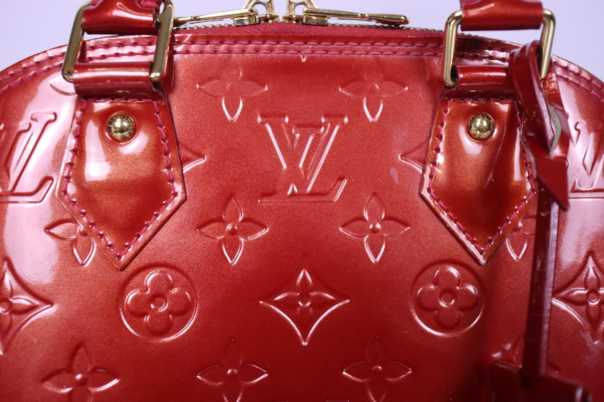 Louis Vuitton Alma BB Red Monogram Vernis