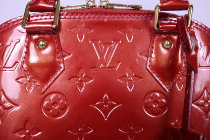 Louis Vuitton Alma BB Red Monogram Vernis