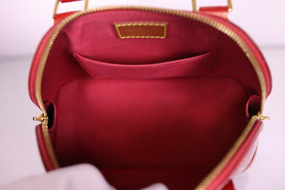 Louis Vuitton Alma BB Red Monogram Vernis