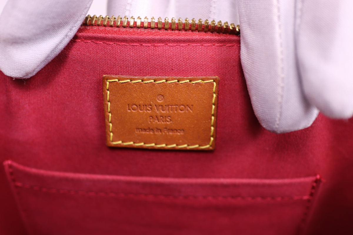 Louis Vuitton Alma BB Red Monogram Vernis