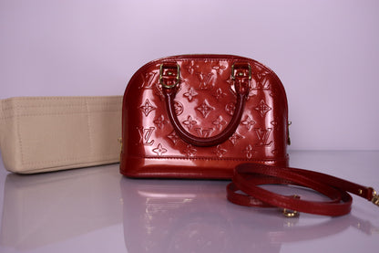 Louis Vuitton Alma BB Red Monogram Vernis