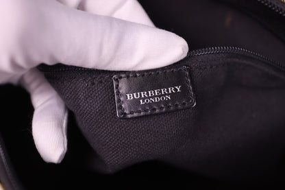 Y2K Vintage Burberry Nova Check Barrel Shoulder Bag