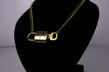 Louis Vuitton Lock and Key Cuban Choker Necklace