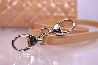Christian Dior Lady Dior Medium Patent Cannage Rose Clair Bag