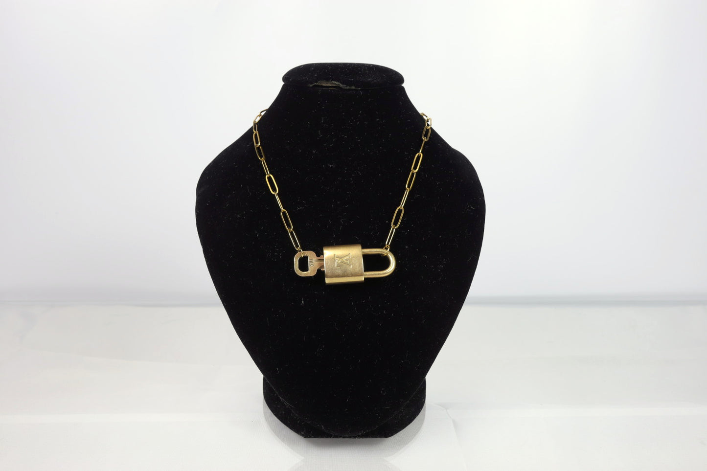 Louis Vuitton Lock & Key Paperclip Necklace | No. 310