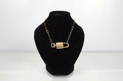 Louis Vuitton Lock & Key Paperclip Necklace | No. 310