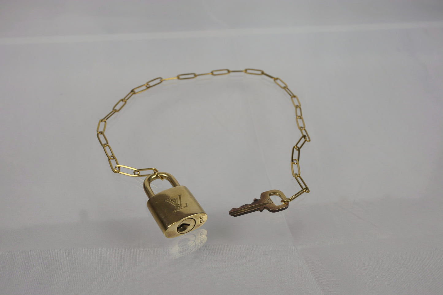 Louis Vuitton Lock & Key Paperclip Necklace | No. 310