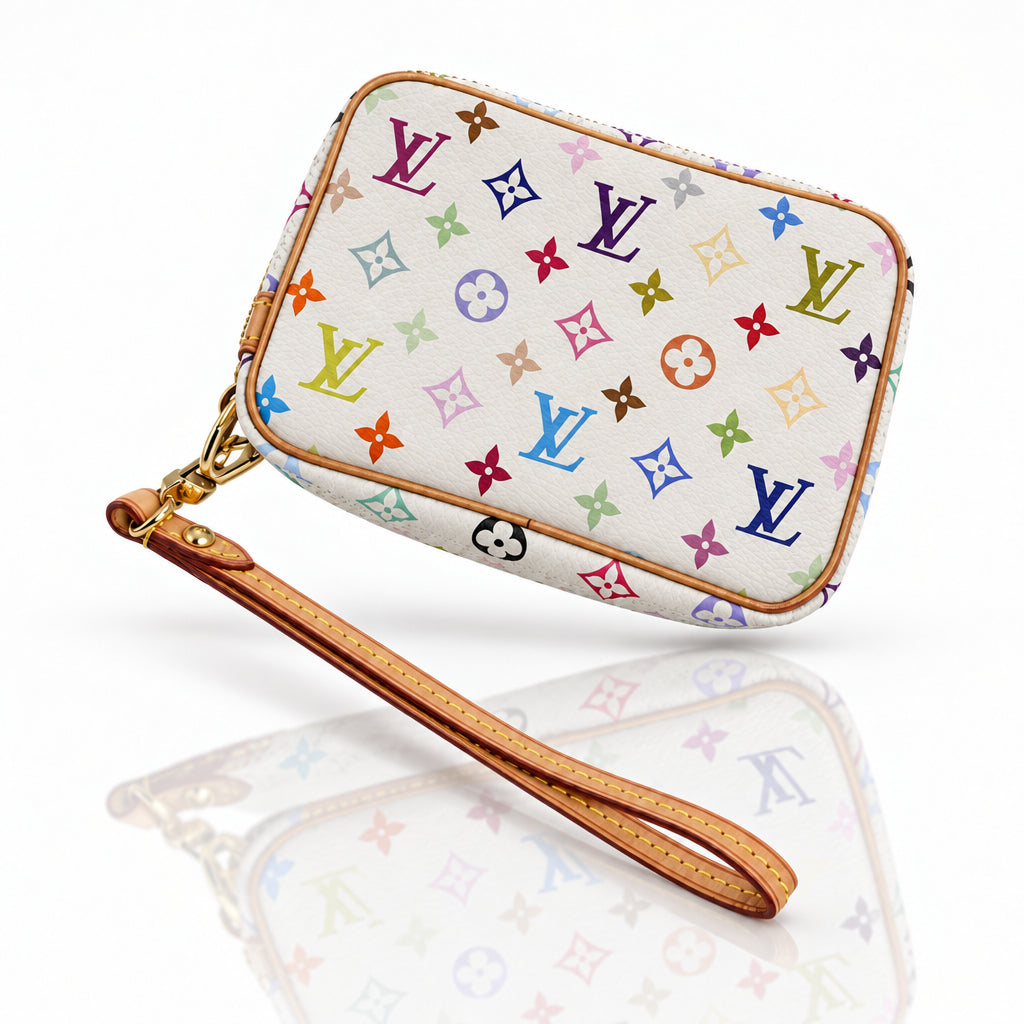 Louis Vuitton x Takashi Murakami White Wapity Pouch